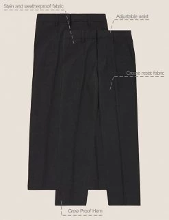 M&S Collection 2pk Boys' Regular Leg School Trousers (2-18 Yrs) -Outlet The Tidy Tots Store SD 04 T76 3632 VP X EC 90
