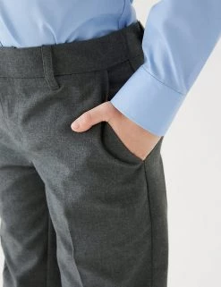 M&S Collection 2pk Boys' Slim Leg Plus Fit School Trousers (2-18 Yrs) -Outlet The Tidy Tots Store SD 04 T76 3643P T0 X EC 4