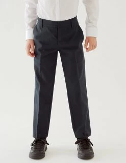 M&S Collection Boys' 2pk Slim Leg School Trousers (2-18 Yrs) -Outlet The Tidy Tots Store SD 04 T76 3643 F0 X EC 1