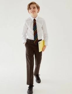 M&S Collection Boys' 2pk Slim Leg School Trousers (2-18 Yrs) -Outlet The Tidy Tots Store SD 04 T76 3643 N0 X EC 0