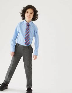 M&S Collection Boys' 2pk Slim Leg School Trousers (2-18 Yrs) -Outlet The Tidy Tots Store SD 04 T76 3643 T0 X EC 0