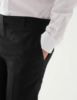 M&S Collection Boys' 2pk Slim Leg School Trousers (2-18 Yrs) -Outlet The Tidy Tots Store SD 04 T76 3643 Y0 X EC 4