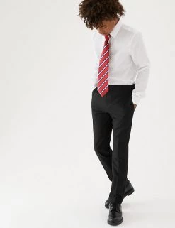 M&S Collection Boys' 2pk Skinny Leg School Trousers (2-18 Yrs)