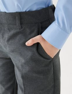 M&S Collection 2pk Boys' Slim Leg Slim Fit School Trousers (2-18 Yrs) -Outlet The Tidy Tots Store SD 04 T76 3645 T0 X EC 4