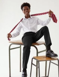 M&S Collection 2pk Boys' Slim Leg Slim Fit School Trousers (2-18 Yrs) -Outlet The Tidy Tots Store SD 04 T76 3645 Y0 X EC 0
