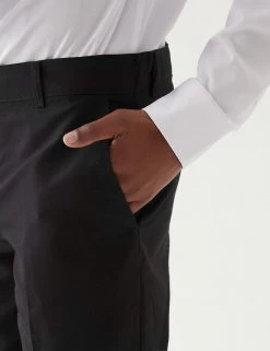 M&S Collection 2pk Boys' Slim Leg Slim Fit School Trousers (2-18 Yrs) -Outlet The Tidy Tots Store SD 04 T76 3645 Y0 X EC 4