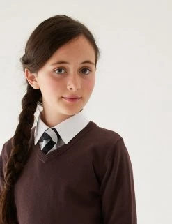 M&S Collection Jumpers 2pk Unisex Pure Cotton School Jumper (3-18 Yrs) -Outlet The Tidy Tots Store SD 04 T76 3919 N0 X EC 1