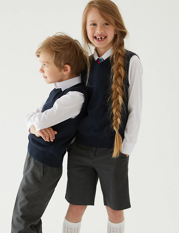 M&S Collection Jumpers Unisex Pure Cotton School Tank Top (2-18 Yrs) 13 M&S Collection Jumpers Unisex Pure Cotton School Tank Top (2-18 Yrs) - Image 11