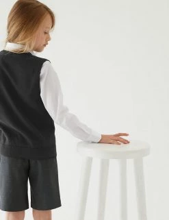 M&S Collection Jumpers Unisex Pure Cotton School Tank Top (2-18 Yrs) 26 M&S Collection Jumpers Unisex Pure Cotton School Tank Top (2-18 Yrs) -Outlet The Tidy Tots Store SD 04 T76 3922 Y0 X EC 3