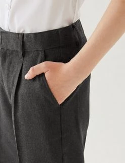 M&S Collection Boys' Regular Leg Slim Fit School Trousers (2-18 Yrs) 23 M&S Collection Boys' Regular Leg Slim Fit School Trousers (2-18 Yrs) -Outlet The Tidy Tots Store SD 04 T76 4631 T0 X EC 4