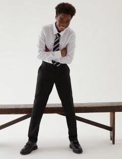 M&S Collection Boys' Skinny Leg Plus Fit School Trousers (2-18 Yrs)