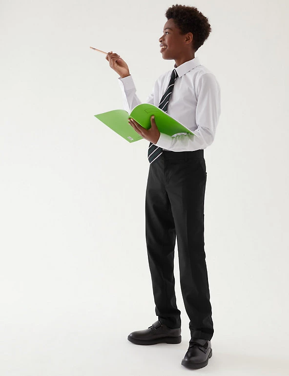 M&S Collection Boys' Skinny Leg School Trousers (2-18 Yrs) 3 M&S Collection Boys' Skinny Leg School Trousers (2-18 Yrs)