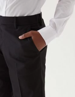 Boys' Plus Fit Slim Leg School Trousers (2-18 Yrs) -Outlet The Tidy Tots Store SD 04 T76 4791P Y0 X EC 4