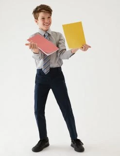 M&S Collection Boys’ Slim Leg School Trousers (2-18 Yrs) -Outlet The Tidy Tots Store SD 04 T76 4791 F0 X EC 0