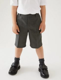 M&S Collection 2pk Boys' Easy Dressing School Shorts (3-14 Yrs) -Outlet The Tidy Tots Store SD 04 T76 4912 T0 X EC 1