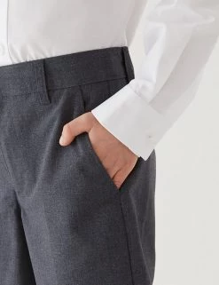 M&S Collection School 2pk Boys' Regular Leg Shorts (2-14 Yrs) -Outlet The Tidy Tots Store SD 04 T76 4918 T0 X EC 4