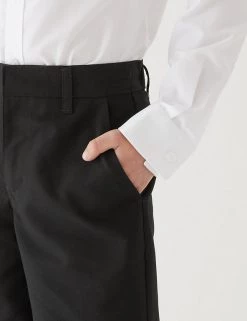 M&S Collection School 2pk Boys' Regular Leg Shorts (2-14 Yrs) -Outlet The Tidy Tots Store SD 04 T76 4918 Y0 X EC 4