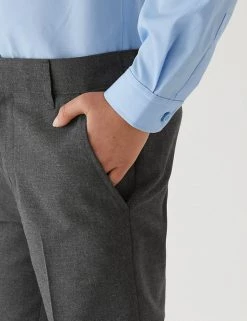 M&S Collection School 2pk Boys' Slim Leg Shorts (2-14 Yrs) -Outlet The Tidy Tots Store SD 04 T76 4964 T0 X EC 4