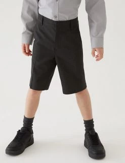 M&S Collection School 2pk Boys' Slim Leg Shorts (2-14 Yrs) -Outlet The Tidy Tots Store SD 04 T76 4964 VP X EC 1