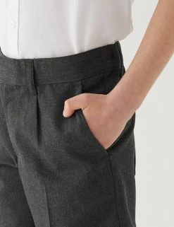 M&S Collection School 2pk Boys' Regular Leg Shorts (2-14 Yrs) -Outlet The Tidy Tots Store SD 04 T76 4965 T0 X EC 4