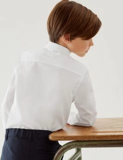 M&S Collection 3pk Boys' Slim Fit Easy Iron School Shirts (2-16 Yrs) -Outlet The Tidy Tots Store SD 04 T76 5718 Z0 X EC 2