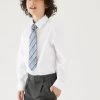 M&S Collection 3pk Boys' Plus Fit Easy Iron School Shirts (4-18 Yrs) -Outlet The Tidy Tots Store SD 04 T76 5719P Z0 X EC 0