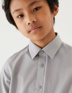 M&S Collection 3pk Boys' Easy Iron School Shirts (2-16 Yrs) -Outlet The Tidy Tots Store SD 04 T76 5719 T0 X EC 1