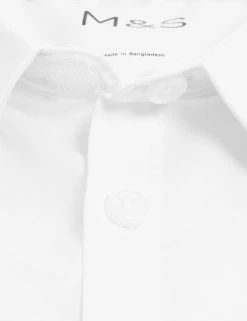 M&S Collection Boys' 2pk Slim Fit Stretch School Shirts (2-16 Yrs) -Outlet The Tidy Tots Store SD 04 T76 5753 Z0 X EC 3