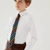 M&S Collection Boys' 2pk Skinny Fit Stretch School Shirts (2-16 Yrs) -Outlet The Tidy Tots Store SD 04 T76 5754 Z0 X EC 0