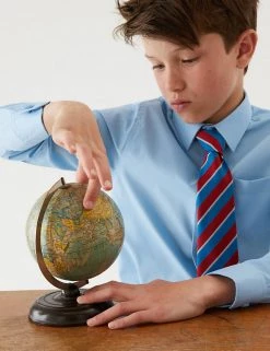 M&S Collection 2pk Boys' Non-Iron School Shirts (2-18 Yrs) -Outlet The Tidy Tots Store SD 04 T76 5768 E0 X EC 0