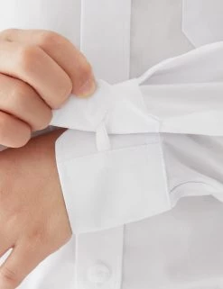 M&S Collection 2pk Boys' Non-Iron School Shirts (2-18 Yrs) -Outlet The Tidy Tots Store SD 04 T76 5768 Z0 X EC 2