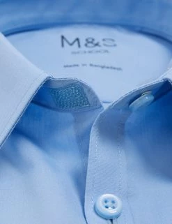 M&S Collection 2pk Boys' Slim Fit Non-Iron School Shirts (2-18 Yrs) -Outlet The Tidy Tots Store SD 04 T76 5769 E0 X EC 8