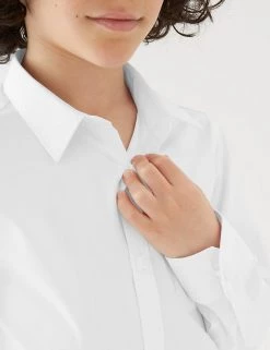 M&S Collection 2pk Boys' Slim Fit Non-Iron School Shirts (2-18 Yrs) -Outlet The Tidy Tots Store SD 04 T76 5769 Z0 X EC 1
