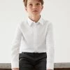 M&S Collection 3pk Boys' Easy Dressing Easy Iron School Shirts (3-18 Yrs) -Outlet The Tidy Tots Store SD 04 T76 5776 Z0 X EC 0