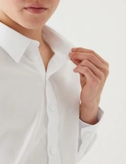 M&S Collection 3pk Boys' Easy Dressing Easy Iron School Shirts (3-18 Yrs) -Outlet The Tidy Tots Store SD 04 T76 5776 Z0 X EC 1