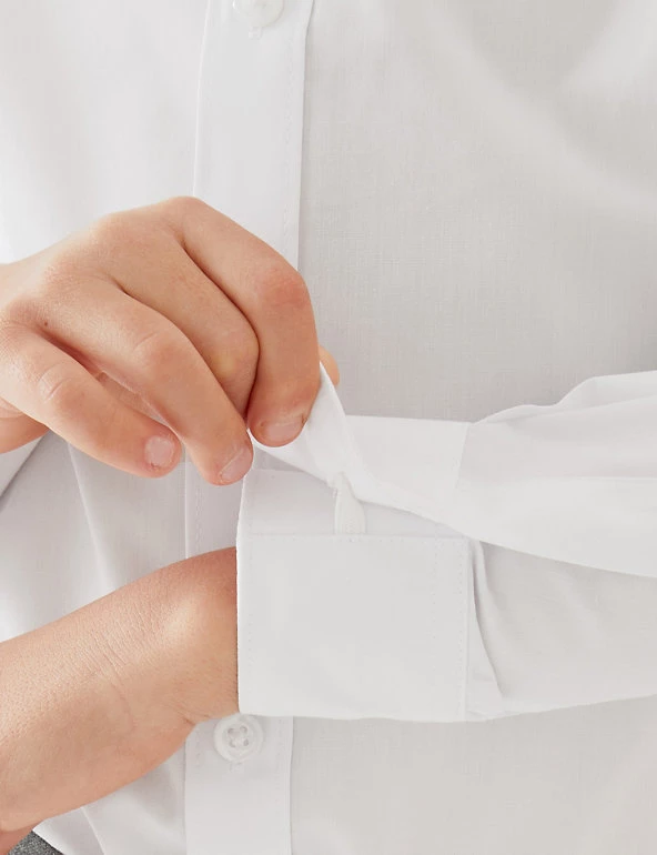 M&S Collection Boys' 5pk Regular Fit Easy To Iron School Shirts (2-18 Yrs) 7 M&S Collection Boys' 5pk Regular Fit Easy To Iron School Shirts (2-18 Yrs) - Image 5