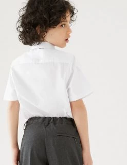M&S Collection 3pk Boys' Longer Length Easy Iron School Shirts (4-18 Yrs) 11 M&S Collection 3pk Boys' Longer Length Easy Iron School Shirts (4-18 Yrs) -Outlet The Tidy Tots Store SD 04 T76 5812L Z0 X EC 2