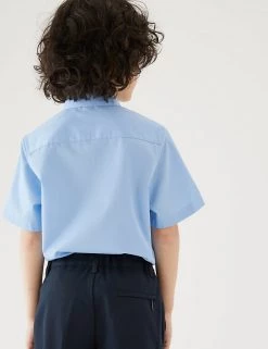 M&S Collection 3pk Boys' Easy Iron School Shirts (2-16 Yrs) -Outlet The Tidy Tots Store SD 04 T76 5812 E0 X EC 2