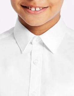 M&S Collection 3pk Boys' Easy Iron School Shirts (2-16 Yrs) -Outlet The Tidy Tots Store SD 04 T76 5812 Z0 X EC 2