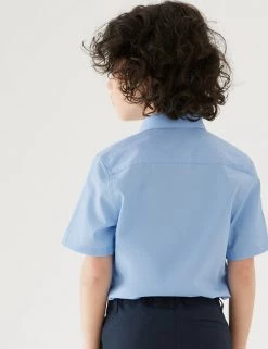 M&S Collection 3pk Boys' Slim Easy Iron School Shirts (2-16 Yrs) -Outlet The Tidy Tots Store SD 04 T76 5813 E0 X EC 2