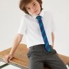 M&S Collection 3pk Boys' Slim Easy Iron School Shirts (2-16 Yrs) -Outlet The Tidy Tots Store SD 04 T76 5813 Z0 X EC 0