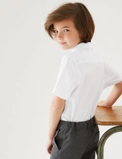 M&S Collection 3pk Boys' Slim Easy Iron School Shirts (2-16 Yrs) -Outlet The Tidy Tots Store SD 04 T76 5813 Z0 X EC 2