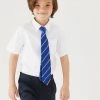 M&S Collection 2pk Boys' Non-Iron School Shirts (2-18 Yrs) -Outlet The Tidy Tots Store SD 04 T76 5871 Z0 X EC 0