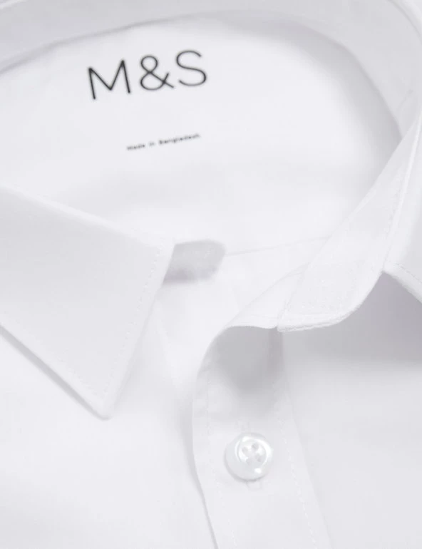 M&S Collection 2pk Boys' Non-Iron School Shirts (2-18 Yrs) 8 M&S Collection 2pk Boys' Non-Iron School Shirts (2-18 Yrs) - Image 6