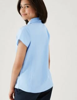 M&S Collection 2pk Girls' Easy Iron School Shirts (2-16 Yrs) -Outlet The Tidy Tots Store SD 04 T76 5931 E0 X EC 2