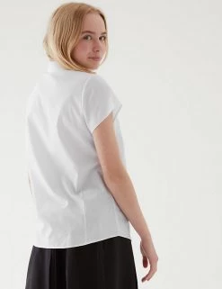 M&S Collection 2pk Girls' Easy Iron School Shirts (2-16 Yrs) -Outlet The Tidy Tots Store SD 04 T76 5931 Z0 X EC 2