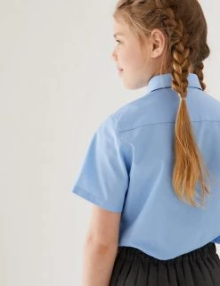M&S Collection 3pk Girls' Easy Iron School Shirts (2-16 Yrs) -Outlet The Tidy Tots Store SD 04 T76 5946 E0 X EC 2