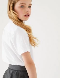 M&S Collection 3pk Girls' Easy Iron School Shirts (2-16 Yrs) -Outlet The Tidy Tots Store SD 04 T76 5946 Z0 X EC 2