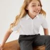 3pk Girls' Slim Fit Easy Iron School Shirts (2-16 Yrs)