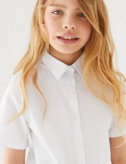 3pk Girls' Slim Fit Easy Iron School Shirts (2-16 Yrs) 14 3pk Girls' Slim Fit Easy Iron School Shirts (2-16 Yrs) -Outlet The Tidy Tots Store SD 04 T76 5951 Z0 X EC 1